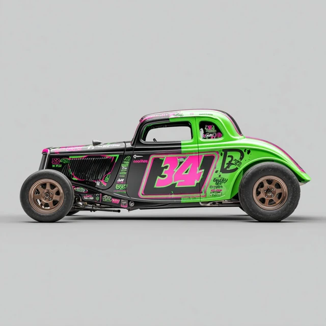 BRISCA 34 Ford Coupe Race Car Bold Livery Design
