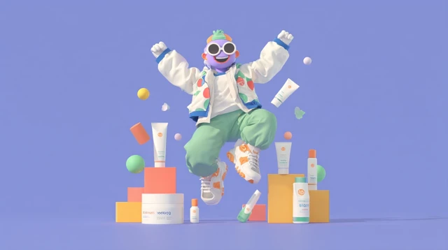 Skincare Campaign Vibrant Animated Spokesperson