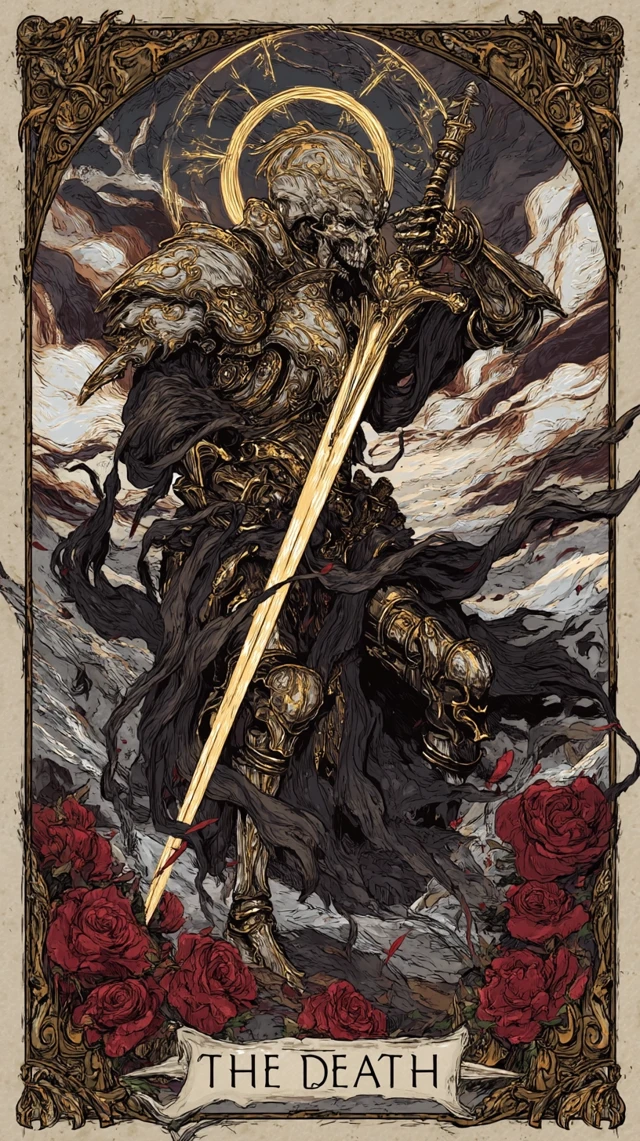 The Death Tarot Card Illustration Dark Art