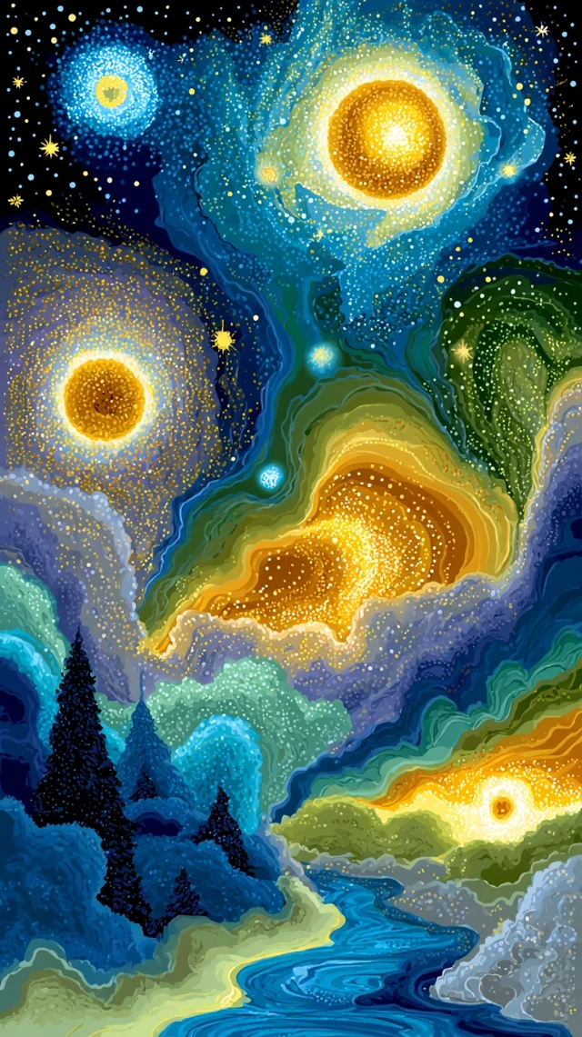 Cosmic Ganesha Art Celestial Space Galaxy Nebula