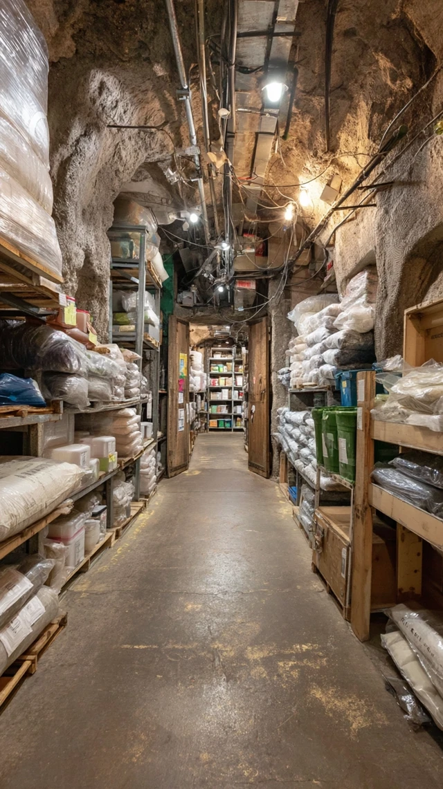 Underground Bunker Storage Room
