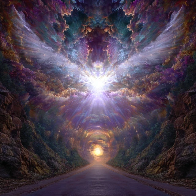 Kaleidochromic Tunnel to the Light at Life''s End
