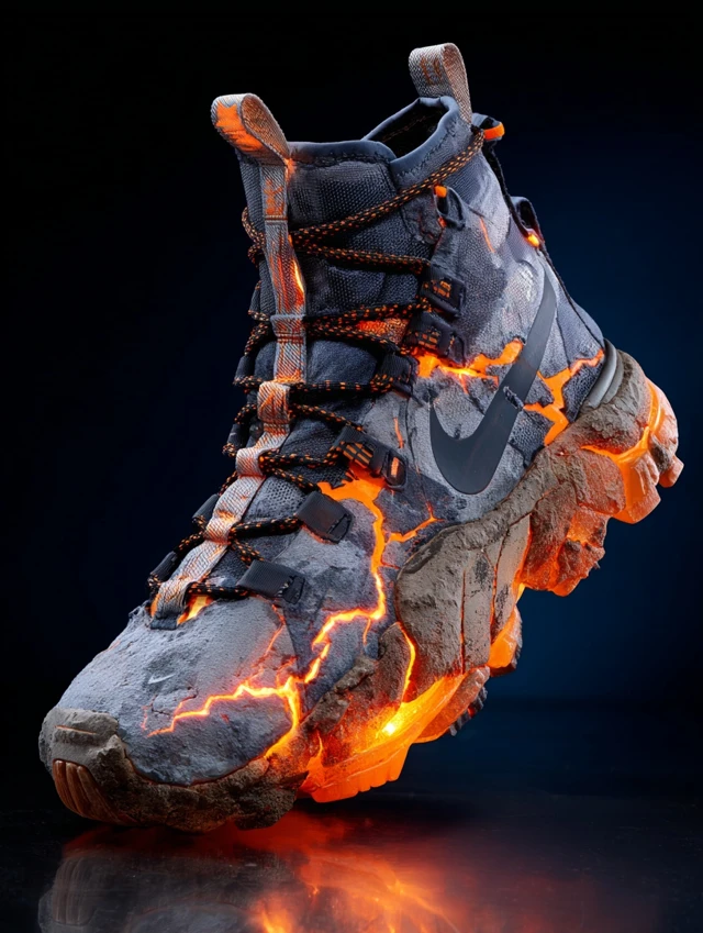 Nike Lava Effect Sneaker Volcanic Ash Texture HD