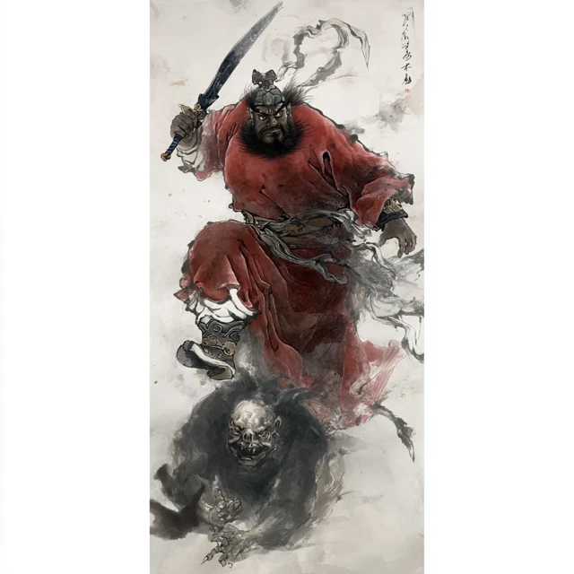 Zhong Kui Demon Hunter Traditional Chinese Art