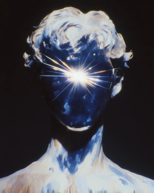 Cosmic Sculpture A Surreal Art Piece