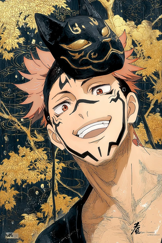 Ryomen Sukuna Art Jujutsu Kaisen Anime