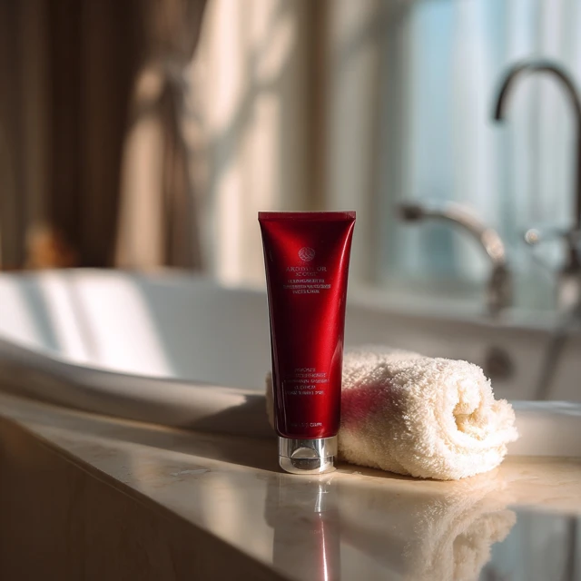 Product Photography Skincare in Bathroom Natural Light
