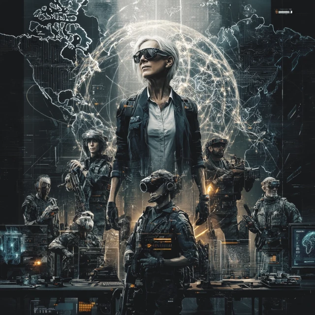 Tech Director and Elite Team SciFi Movie Poster