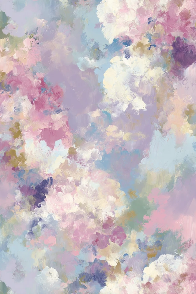 Abstract Pastel Painting for Home Decor and Wallpaper