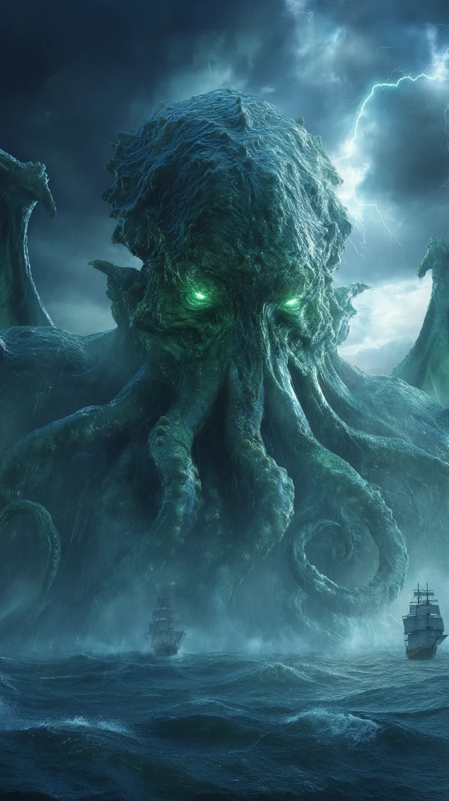 Cthulhu Rises: Epic Storm Scene