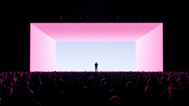 Conference Stage Presentation Modern Technology Event
