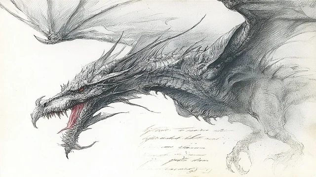 Undead Dragon Illustration Fantasy Art