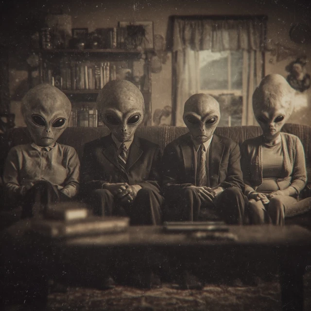 Alien Abduction Support Group 90s Photo