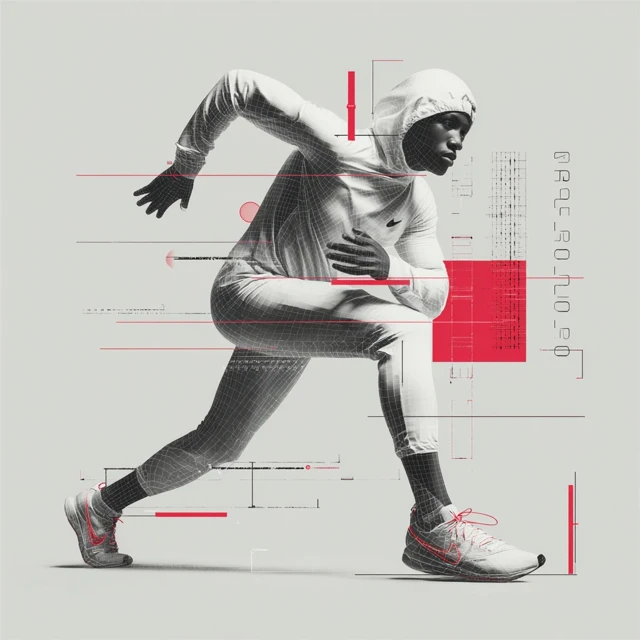 Nike Athlete Cover Magazine Illustration 4K