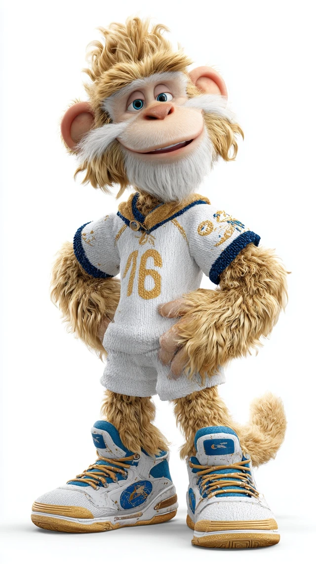 Golden Monkey Mascot Design for Sports Events