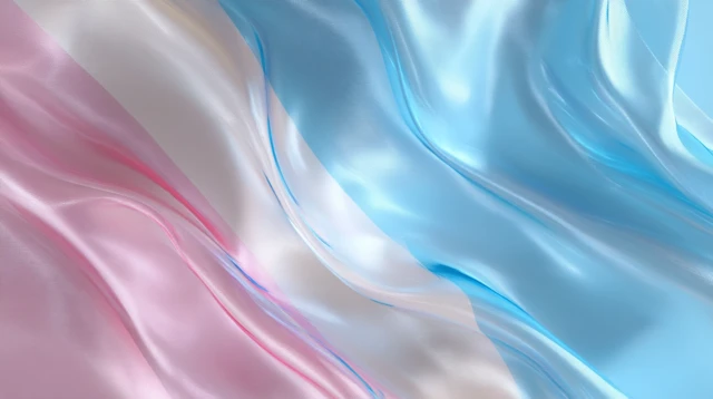 Transgender Pride Flag in Soft Pastel Colors
