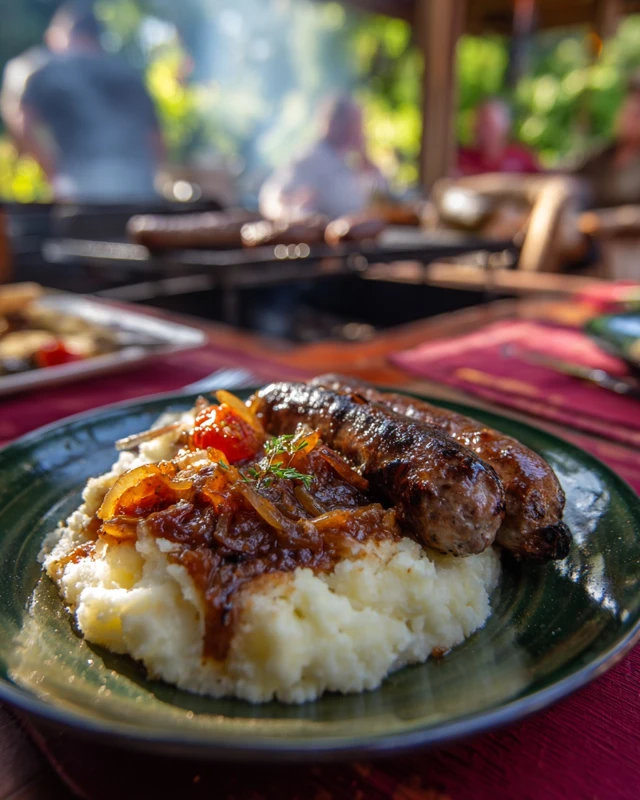 Boerewors and Maize Meal Porridge South African BBQ