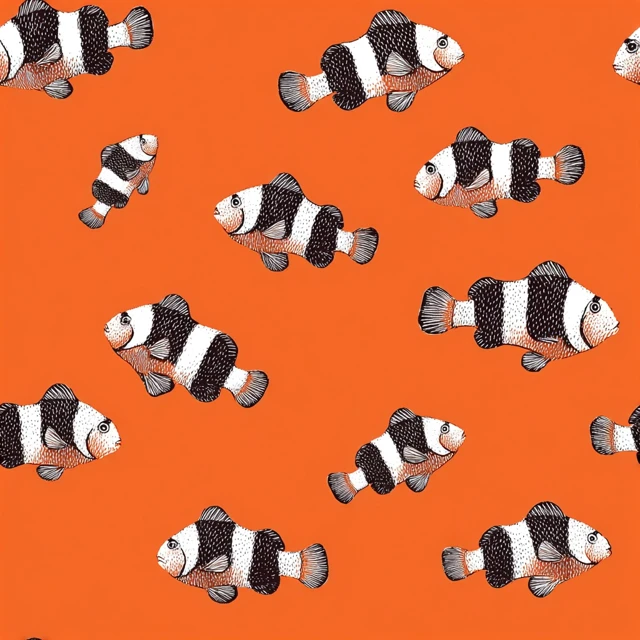 Clownfish Pattern Coastal Resortwear Design