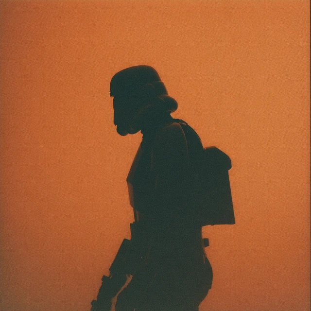 Stormtrooper Silhouette on Kodak Portra