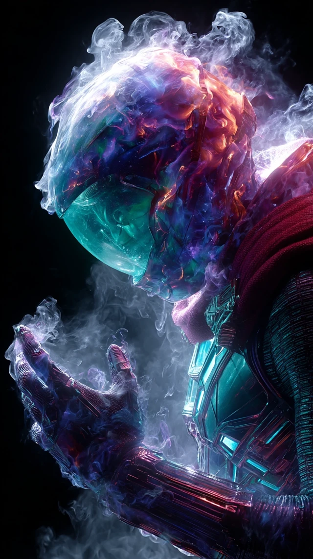 Mysterio Marvel Portrait Surreal Thriller Art