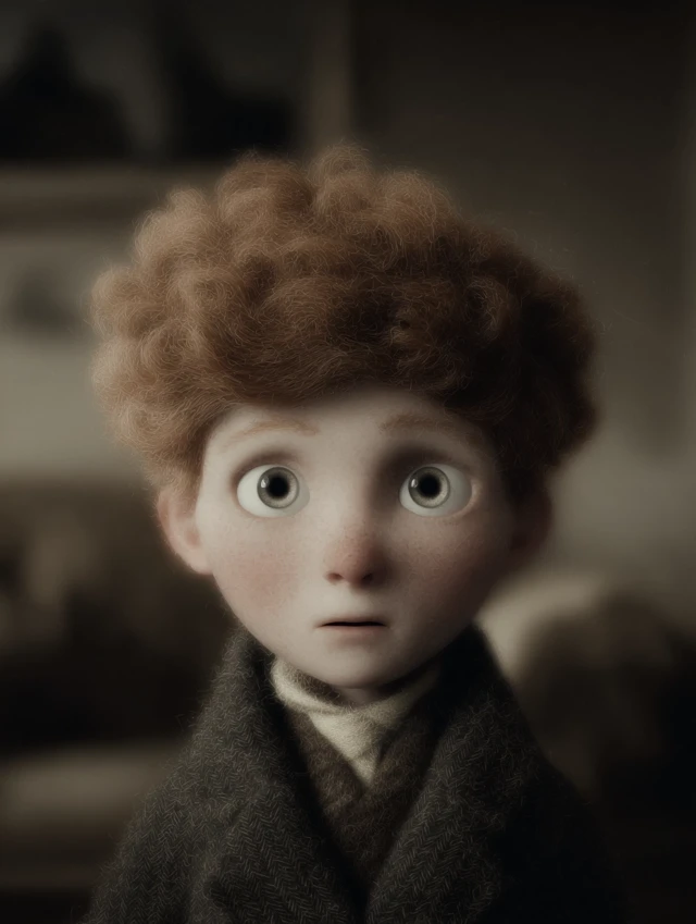 3D Portrait of a Contemplative Gentleman