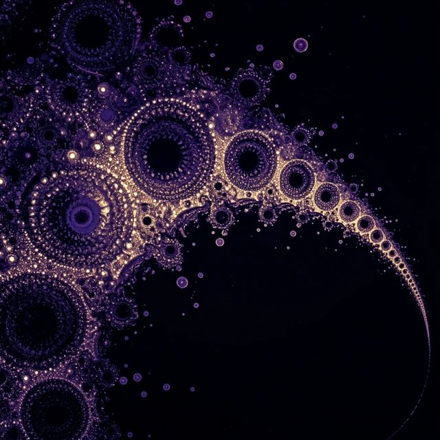 Electrostatic Fractal Patterns Black and White Art