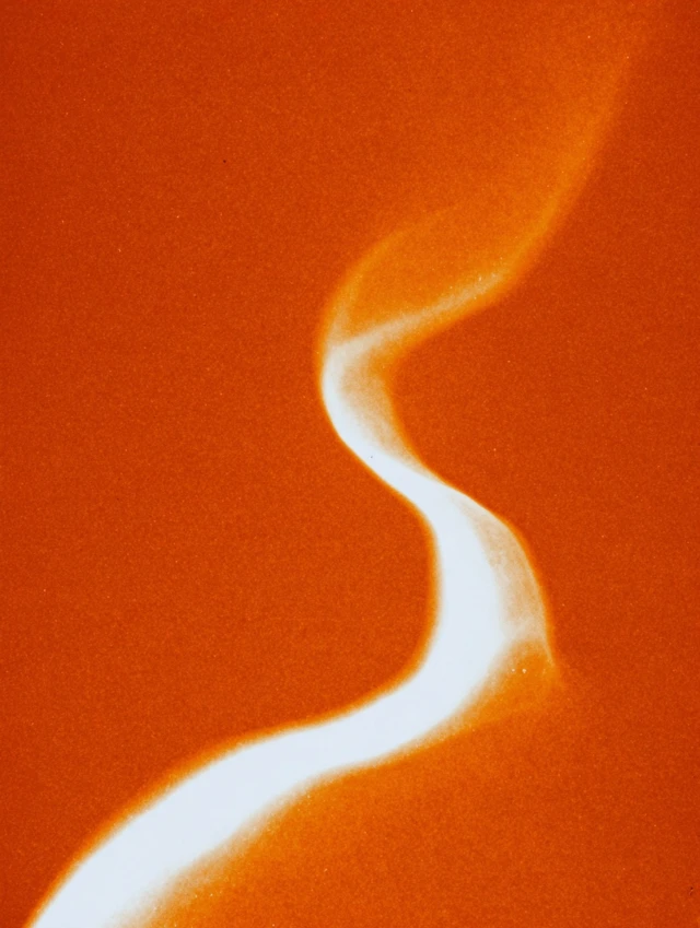 Burnt Orange Textured Background With White Swirl