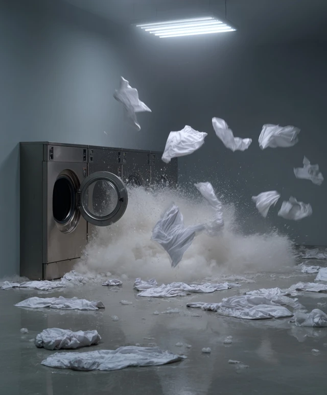 Washing Machine Explosion Fashion Photography