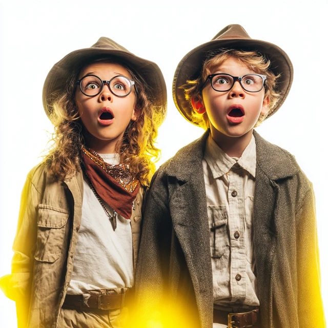 Adventurer Kids Surprised Jurassic Park Indiana Jones