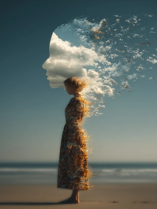Surreal Poster of Clouded Dreams
