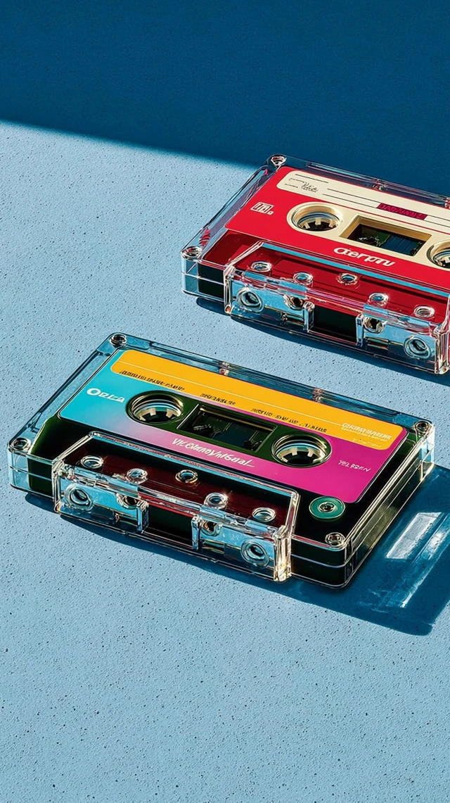 Retro Cassette Tape Still Life Photography 80s Aesthetic