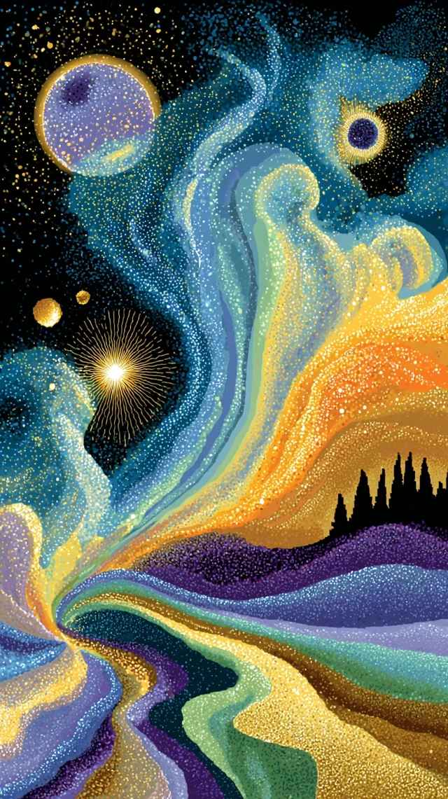 Cosmic Ganesha Art Celestial Space Galaxy Nebula