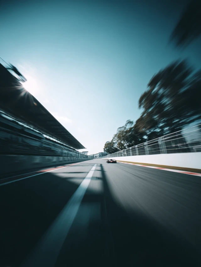 Racing Track Onboard Slow Shutter Speed