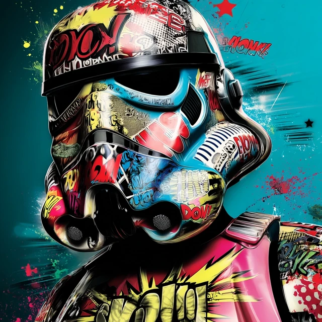 Stormtrooper Comic Book Art Pop Art