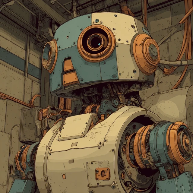 Steampunk Robot Mechanical Machine Art