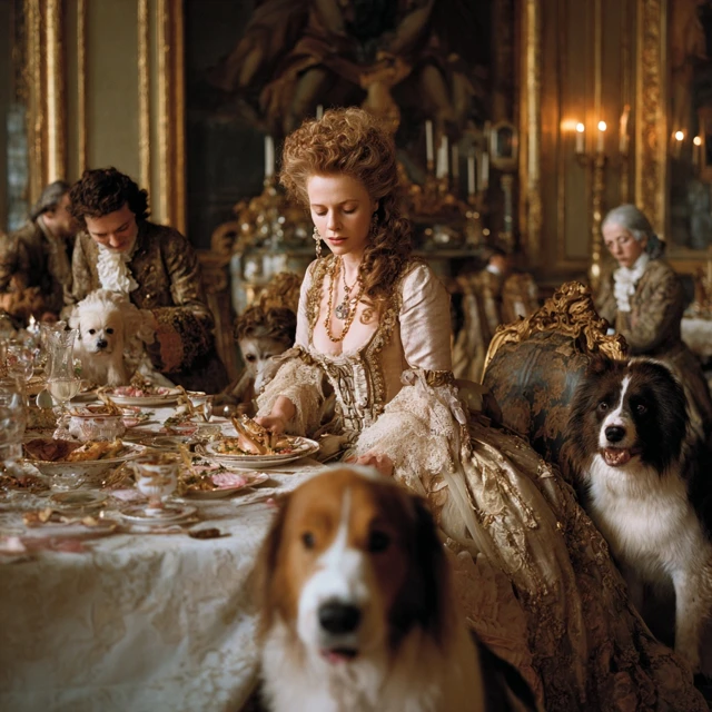Maria Theresa Dining in Versailles Baroque Style
