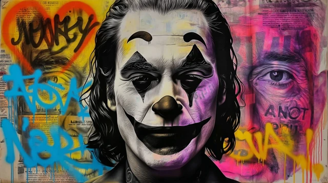 Joker Graffiti Art: Pop Culture Icon