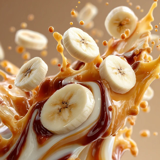 Banana Toffee Delight 3D Rendering