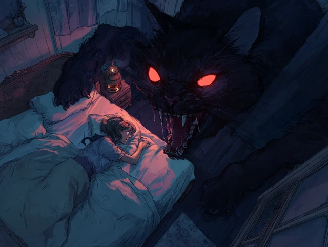 Demonic Cat and Sleepless Woman Anime Indie Comic