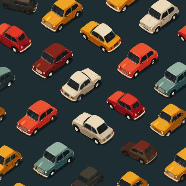 Car Pattern Illustration Simple Design