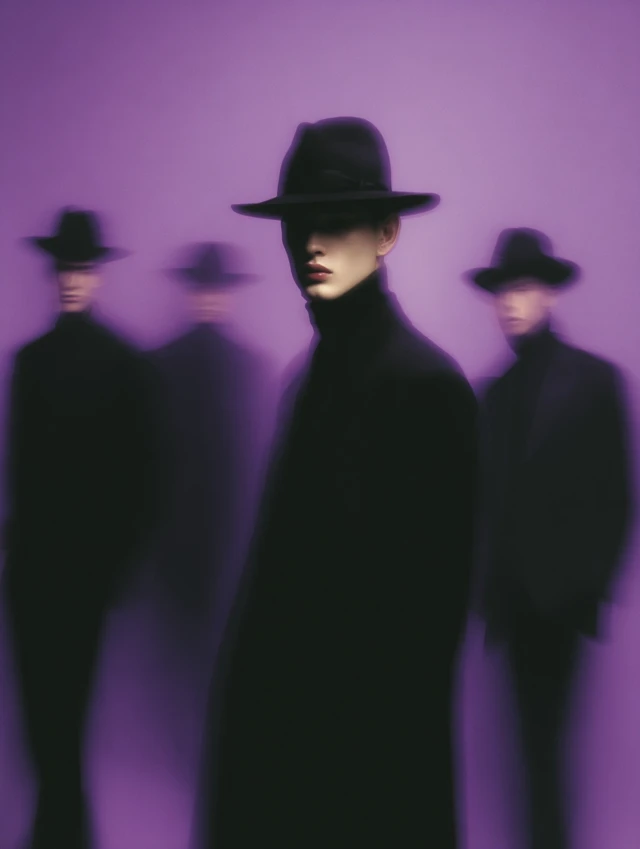 Fashion Photography: Mysterious Man in Purple