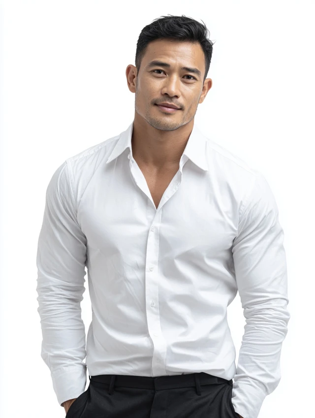 Handsome Filipino Corporate Employee Portrait