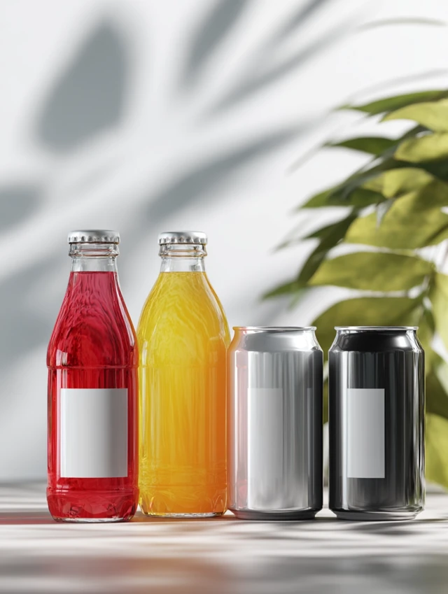 RTD Beverages Colorful Drinks Product Photography