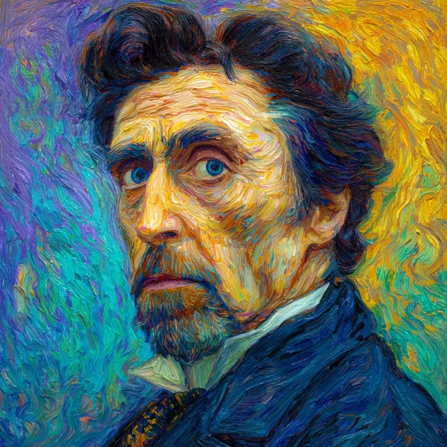 Al Pacino as a Van Gogh Painting Portrait