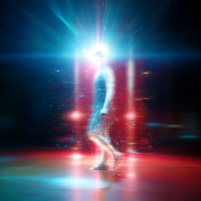 Future Running Light Beams Abstract Image