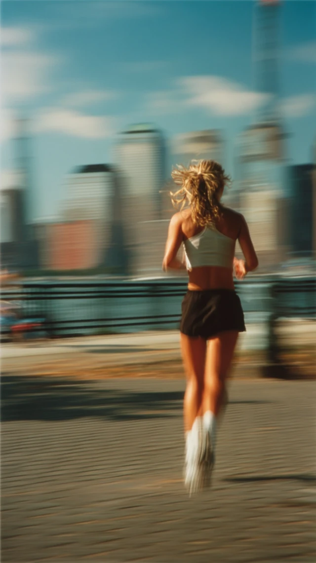 Athlete in Motion Blur Photography