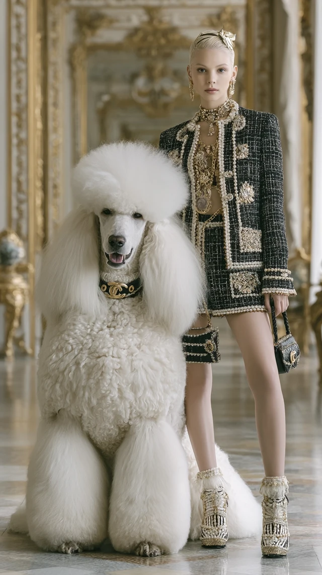 Chanel Poodle Luxury Fashion Editorial