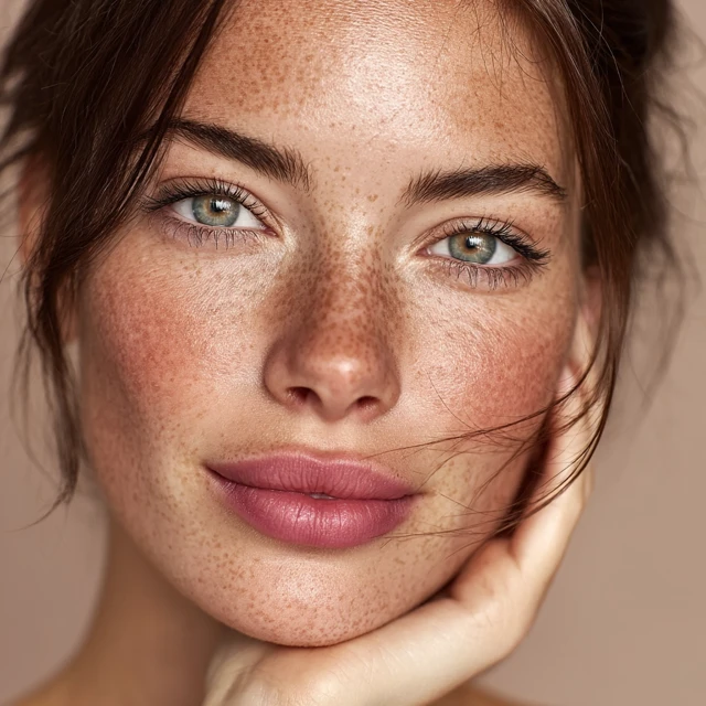 Latina Beauty Model Perfect Skin Cosmetics Campaign