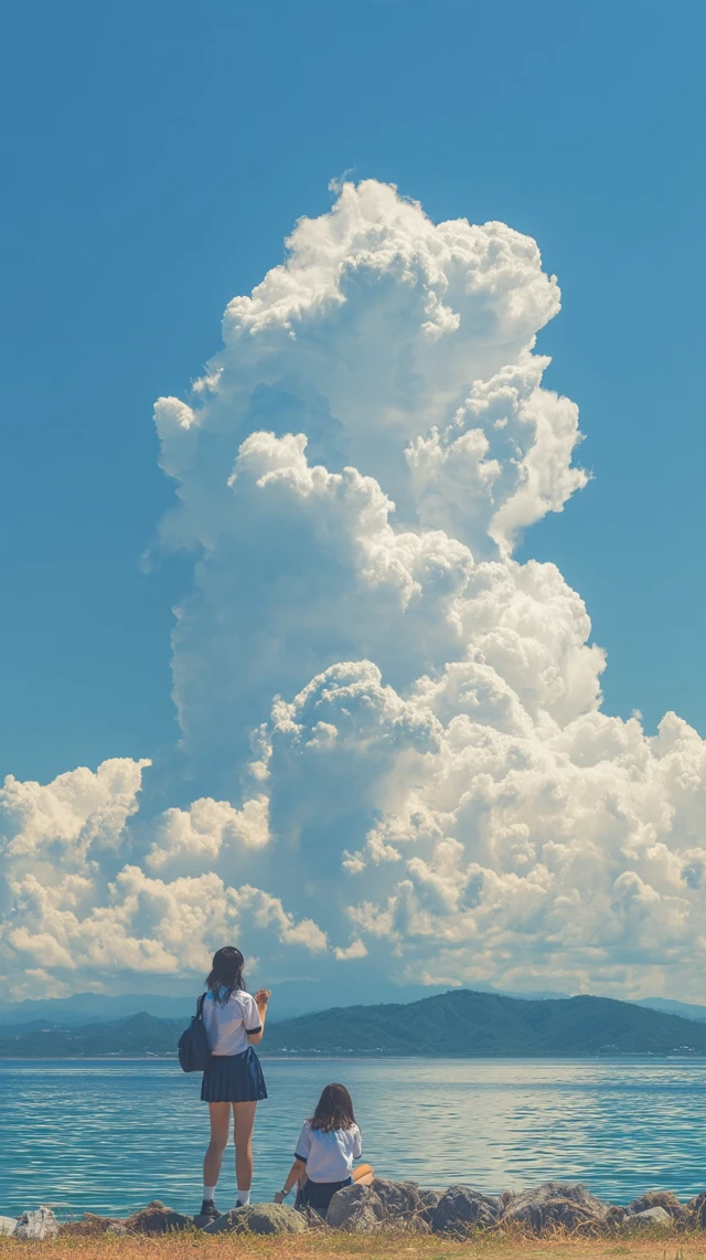 Summer Sky and Nostalgia: High School Girls in Japan