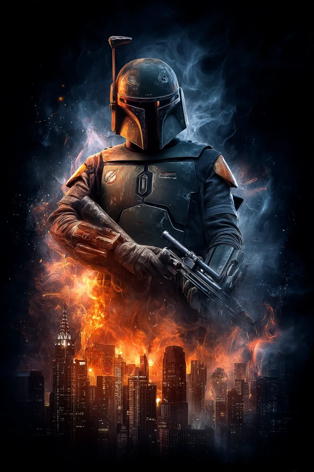Boba Fett Video Game Poster Dramatic Art